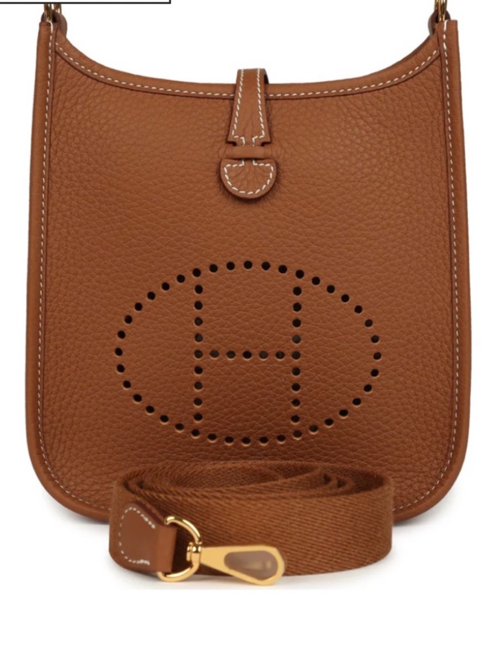 Hermès Evelyne Style H Crossbody - Brown